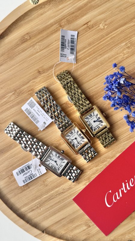 ساعة - Cartier /  مستطيل شامل علبة وكيس