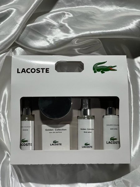 طقم عطر ماركة رجالي  - lacoste White